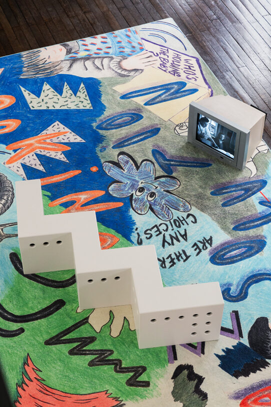 Hope for change, vue d’exposition, CEAAC, Strasbourg, 2025. © Claude Dugit-Gros, Adagp, Paris, 2025. Photo : Émilie Vialet.